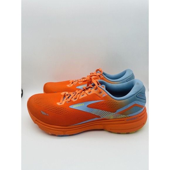 Brooks Ghost 15 Men’s Size 11 D Med Running Shoes Orange/blue/yellow 1103931D848 main image 6
